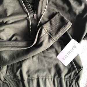 Athleta Ascend Warm Up Hoodie - Tuscan Olive XS
